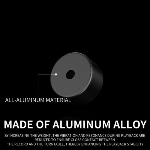 Adaptador de Disco de Vinil com Furo  LP Peso Do Disco de Vinil Conversor Estável de Disco de 7 Polegadas Acessórios de Vinil de Liga de 1