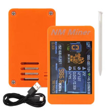 NerdMiner V2 Upgrade 1010KH/S Bitcoins Miner 2,8 Inch Kleurendisplay Bitcoin Crypto Solo Loterij Miner Thuisgebruik BTC
