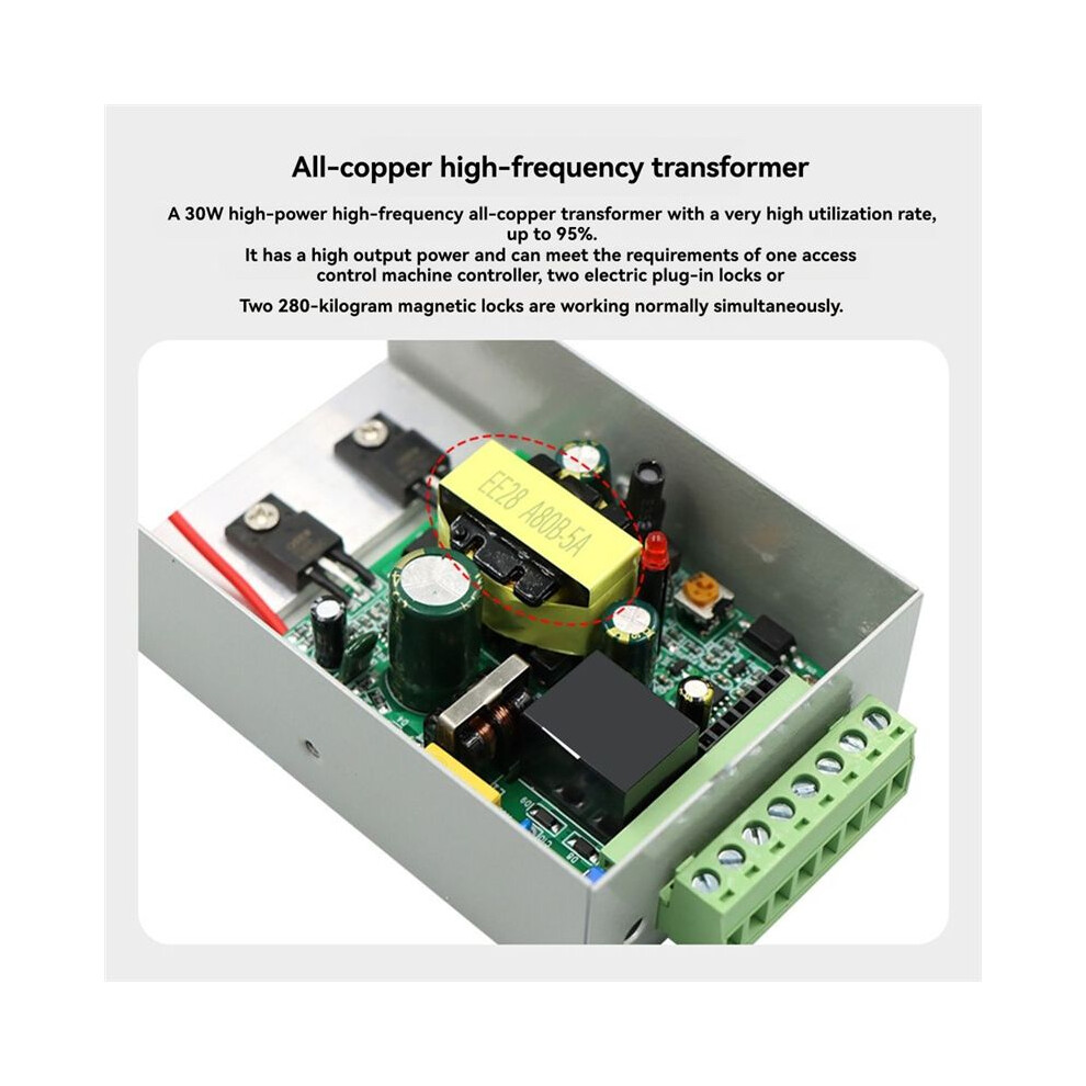 Dc12v Power Supply Controller For Door Locks 100-240V Ac Adapter Compatible With Video Intercom Systems 3A 6032234118026