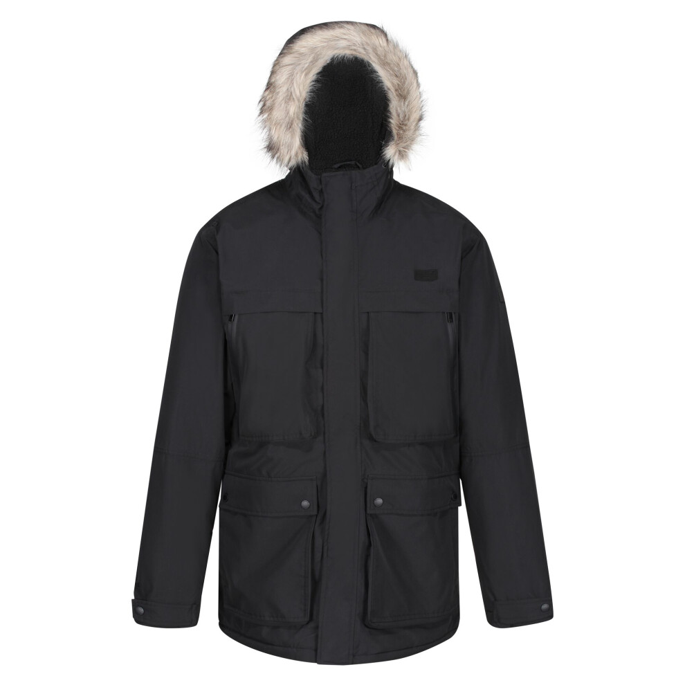 Regatta (S, Black) Mens Volter Waterproof Insulated Parka