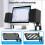 Metal Desktop Speaker Stand Ergonomic Universal Computer Speaker Risers Stand Stable Speaker Holder 4