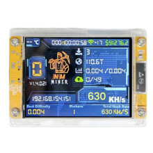 630KH/S NMMiner NerdMiner 2,8 Zoll  Display Verbesserter 630KH/S Harshrate Bitcoin Crypto Solo Miner NerdMiner