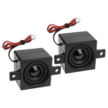 2pcs Speaker 10 W 4 Ohm Single Cavity Micro-Loundspeaker with PH2.54mm-2Pin Interface for Small Electronic LCD Machine