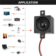 2 Haut-Parleurs 10 W 4 Ohm à Cavité Unique avec Interface 2 Broches PH2,54 mm pour Petite Machine LCD Électronique