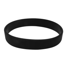 Fashion Silicone Rubber Elasticity Wristband Wrist Band Cuff Bracelet Bangle Black