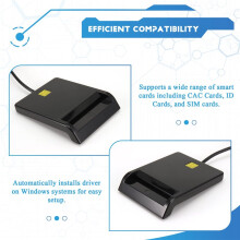 CAC Reader USB C,CAC Card Reader USB/Type C Dual Connector,USB-A Common Access CAC,for Windows 10/11, OS 10.15,Linux