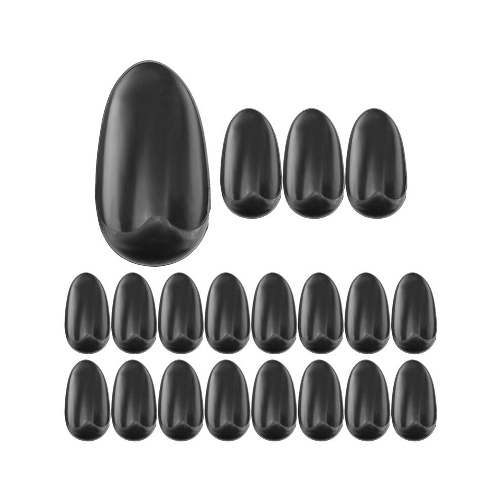 Black 10 Pairs Plastic Hairdressing Dye Coloring Ear Cover Shield Protector