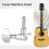 6 Pieces Silver Acoustic Guitar Machine Heads Knobs Guitar String Tuning Peg Tuner(3 for Left + 3 for Right) 4
