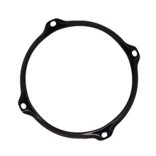 Drum Rim Alloy 6inch 4 Hole Drum Rim Snare Hoop Drum Hoop for 6Inch Snare Drum Percussion Instrument Parts Black