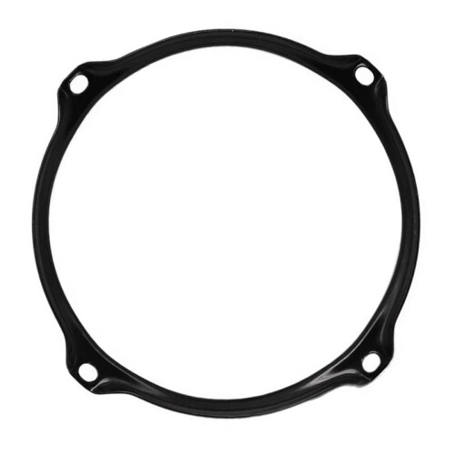 Aro de Bateria de Liga de 6 Polegadas com 4 Furos, Aro de Caixa, Aro de Bateria para Caixa de 6 Polegadas, Peças de Instrumento de Percussão, Preto 1
