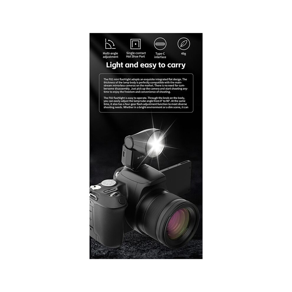 Universal Retro Flash Micro-Single Camera External Top Hot Shoe Small Photography Fill Beauty Light 6032462495623