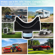 Bottle Jack Axle Adapter Lifting Saddle for 2In 3In 4In Round & 2In Square Tube,for Within 1.5In Lifting Platform