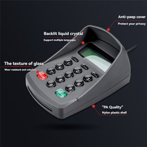 USB Numeric Password Keypad Programmable Encryption Pin Pad for POS Payment Systems Secure Digital Entry Device 2