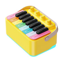Piano Guitar Amplifier Electronic Drum Speaker Wireless Speakers with LED RGB Light Gift Yellow