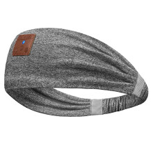 Écouteurs  Compatibles Sport Bandana Boho Bandeau Casque HD Haut-Parleurs Fins Musique pour les Dormeurs Appels Yoga, C