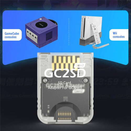 GC2SD Gen2 TF Card Reader Adapter Support 512GB for  GameCube/ GC2SD Memory TF Card Adapter 2
