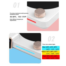 220V Coffee Cup Heater Electric Mug Heater Constant Temperature 9 Gear Settings Keep Milk Tea Warm Heating Pad EU Plug B