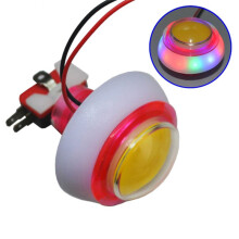10Pcs Colorful Led Illuminated Push Buttons for Arcade Machines Rgb Flashing Lights Swing Cars Amusement Devices 12V