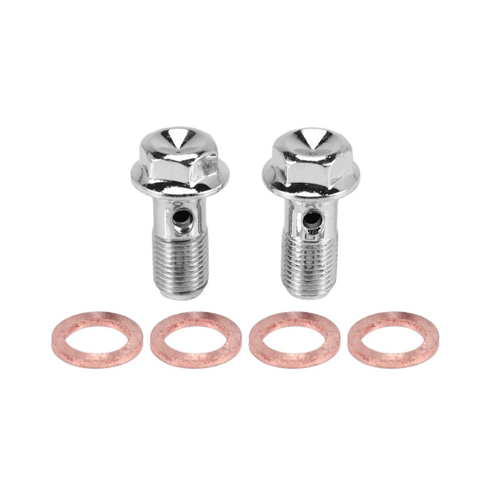 2X Motorcycle Stainless Brake Banjo Bolt M10 X 1.0Mm Caliper Master Cylinder 4713329152331