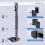 For PS5 Series Game Console Upright Hardware Bracket for PS5 Console Universal Vertical Bracket Heat Dissipation Base 7