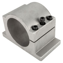 Suporte de Montagem de Grampo CNC 65 mm Alumínio Fundido com 3 Parafusos para Motor de Eixo CNC Resfriado A Água