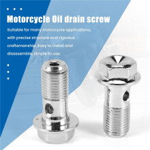 2x Motorcycle Carbon Steel Brake Banjo Bolt M10 X 1.0mm Caliper Master Cylinder