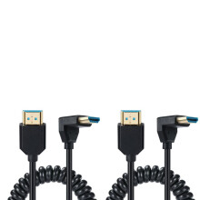 -Compatible Type Spring-Retractable HDCable -Compatible 2.1 8K60Hz Laptop TV Monitor Projector ConnectionCable B