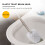 Replacement Spare Bathroom Accessory Plain Plastic Toilet Cleaning Brushes  Holders White (2x White Heads) 4