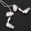 Water proof In-ear Headphone Earphone for MP3 MP4 Underwater White 8