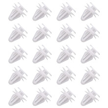 20 Pcs Car White Rivet Door Trim Clips Fastener