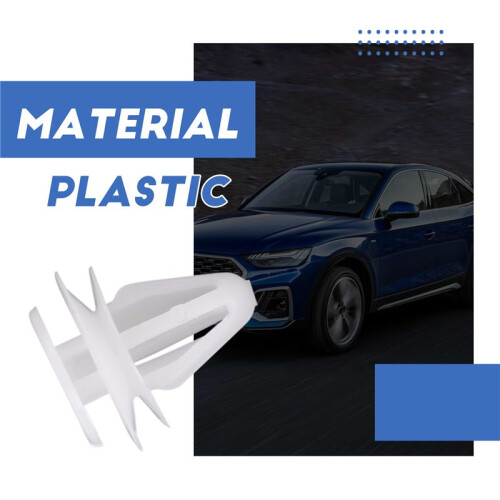 20 Stuks Auto Witte Klinknagel Deurbekleding Clips Sluiting 2