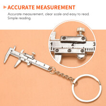 Useful Vernier Caliper Tool Pendant Slider Slides Keyring Key Chain 10CM