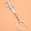 Useful  Vernier Caliper Tool Pendant Slider Slides Keyring Key Chain 10CM 9