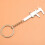 Useful  Vernier Caliper Tool Pendant Slider Slides Keyring Key Chain 10CM 7
