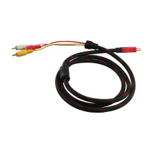 US 5Ft to 3 RCA Video Audio AV Component Converter Adapter Cable for HDTV