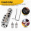 Chrome Metal Plated Roller Saddle Tune-O-Matic Bridge for  Style Electric Guitar Replacement 2