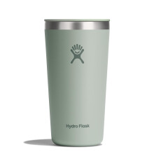 Hydro Flask All Around Tumbler mit Pressdeckel, Isolierte Reisebecher, Edelstahl Kaffee Becher 20 Oz Agave Grün