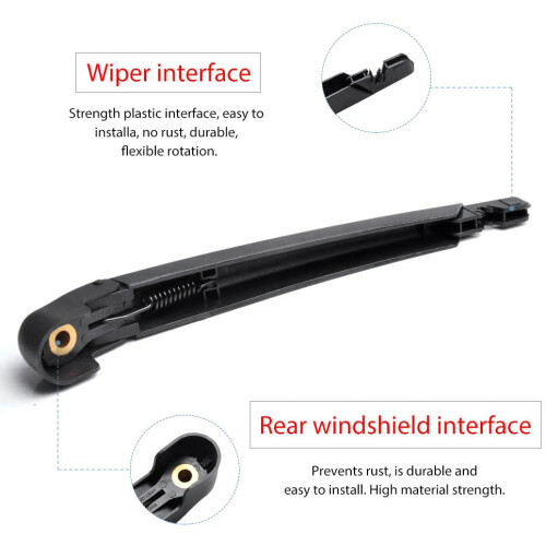 Rear Windshield Wiper Arm Set - Back Windshield Wiper Arm Blade Set for  Rogue,Pathfinder 2013-2018 28780-3JA0A 2