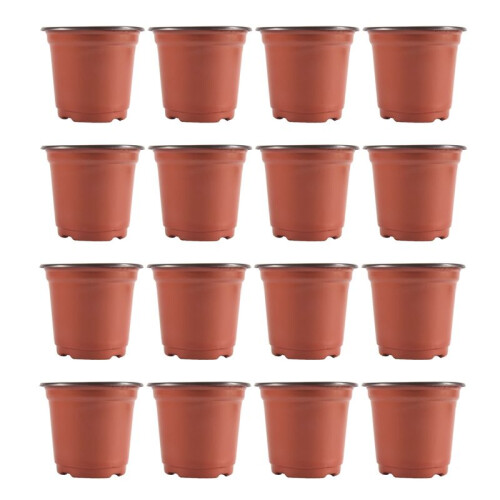 200 PçS 4 Polegadas Mudas de Flores de PláStico Suprimentos de Viveiro Vaso/Vasos Recipientes Vasos de Sementes Vasos de PlantaçãO