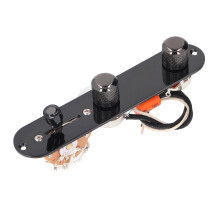 Lades Gitarre Control Plate für Telecaster, 3-Wege-Schalter, Schwarz