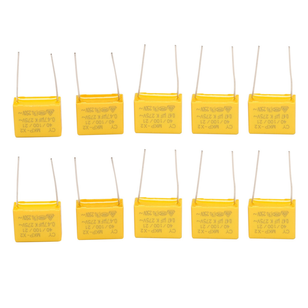 Ac 275V 0.47Uf Polypropylene Film Safety Capacitors 10 Pcs 6033713334791