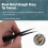 Pinza de Metal Punta Recta Afilada - Negro 6