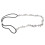 Frauen Elegante Blume elastisches Haar Band Stirnband Silber 5