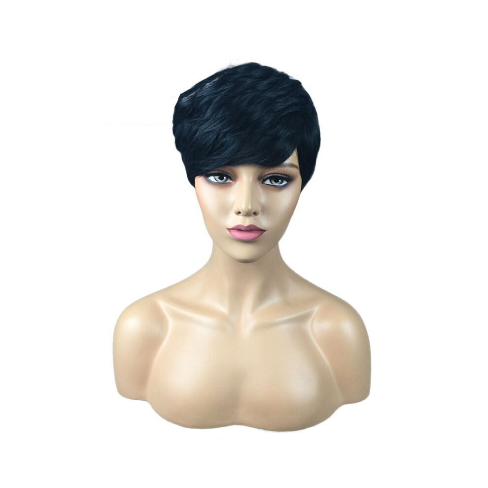 (#14-28cm) Hair Short Womens Full Wig Natural Curly Wavy Synthetic Cosplay Lot Party Wigs