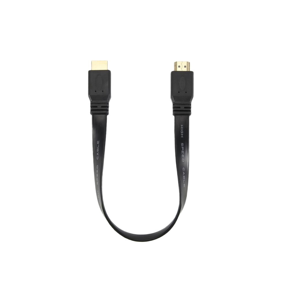 Short Male To Male Plug Flat Cable Cord Full Hd For Audio Video Hdtv Tv Ps3 6034198135279