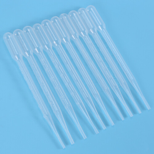 10pcs 3ML Disposable Plastic Eye Dropper Set Transfer Graduated Pipettes 2