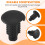 16Pcs Plastic Rivets Clip 4mm x 5mm x 15mm Black 2