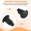 16Pcs Plastic Rivets Clip 4mm x 5mm x 15mm Black 4