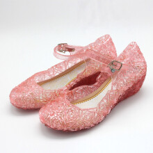 (Red,EU31) Sommer Kleinkind Kinder Baby Mädchen Keilabsatz Sandalen Glas Slipper Gummi Schuhe Strand
