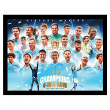 Manchester City FC History Makers Framed Poster